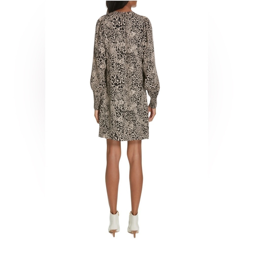 Rebecca Taylor Leopard Print Silk Dress 6 - Picture 2 of 11